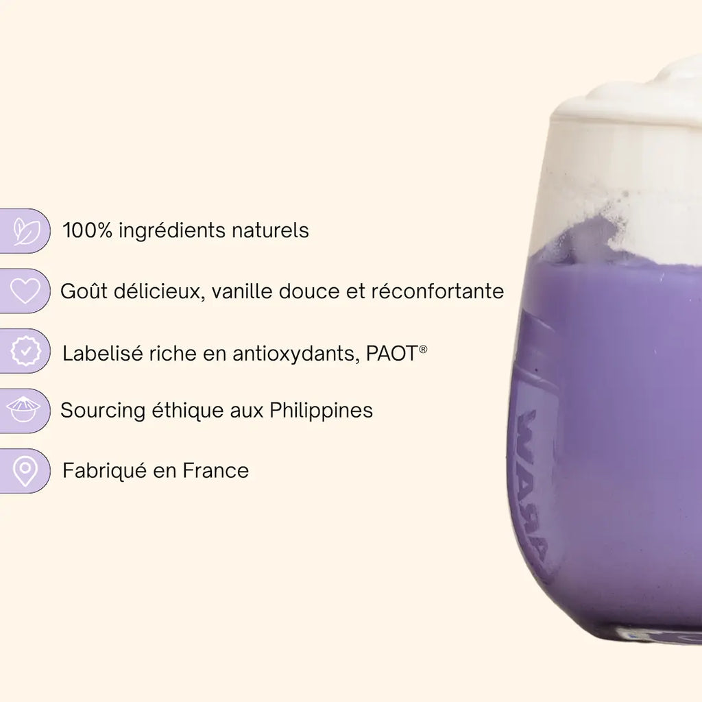 araw ube boisson violette details