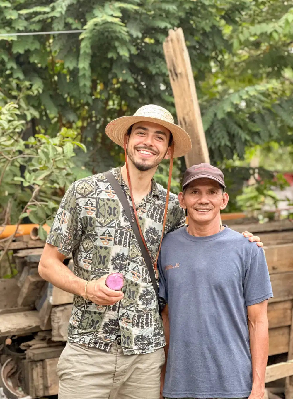 fondateur de araw avec agriculteur ube Image